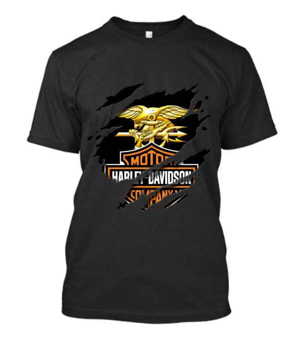 Harley Davidson Motor Company Navy Seal Trident T-Shirt