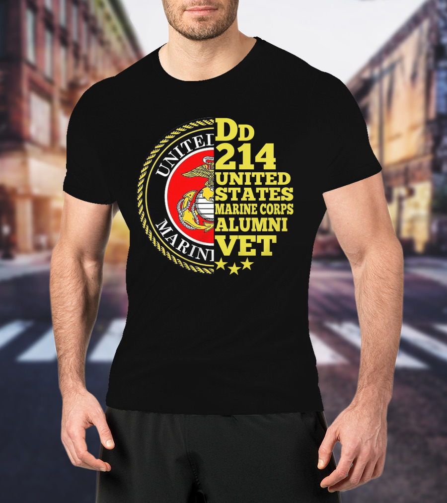 Dd 214 United States Marine Corps Alumni Vet T-Shirt