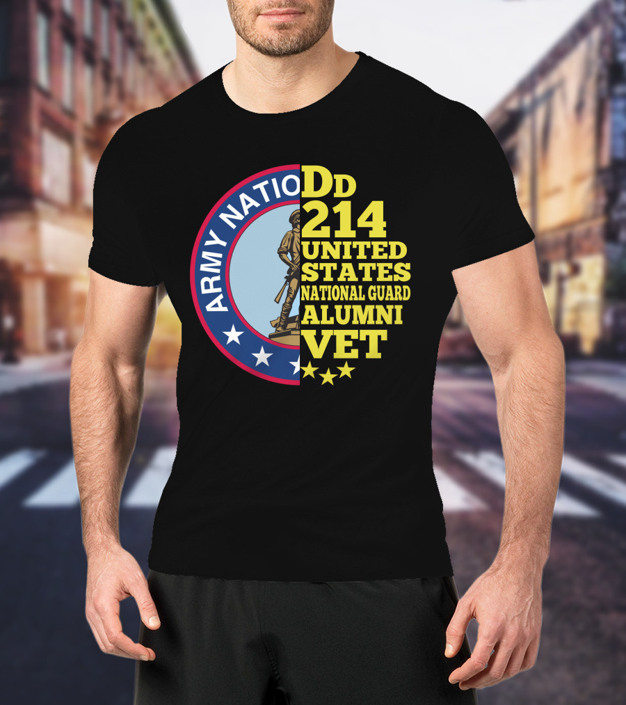 DD 214 United States Army National Guard Alumni Vet T-Shirt
