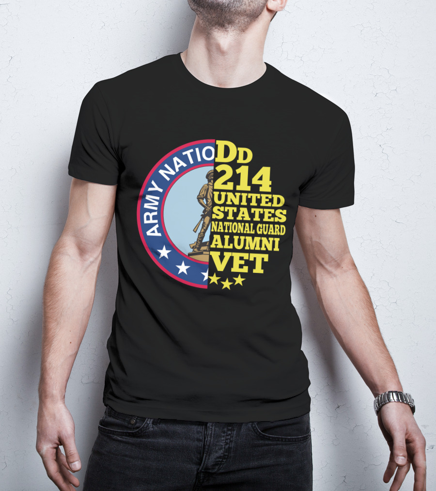 DD 214 United States Army National Guard Alumni Vet T-Shirt