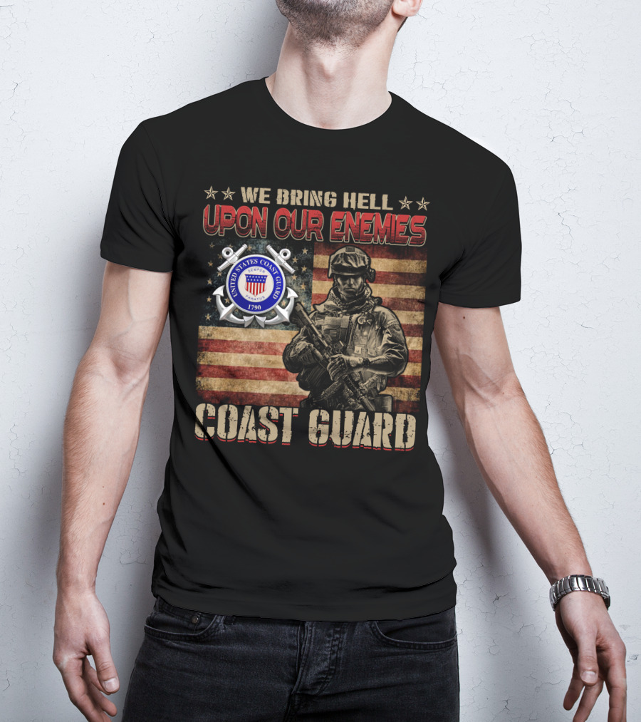 We Bring Hell Upon Our Enemies United States Coast Guard 1790 T-Shirt