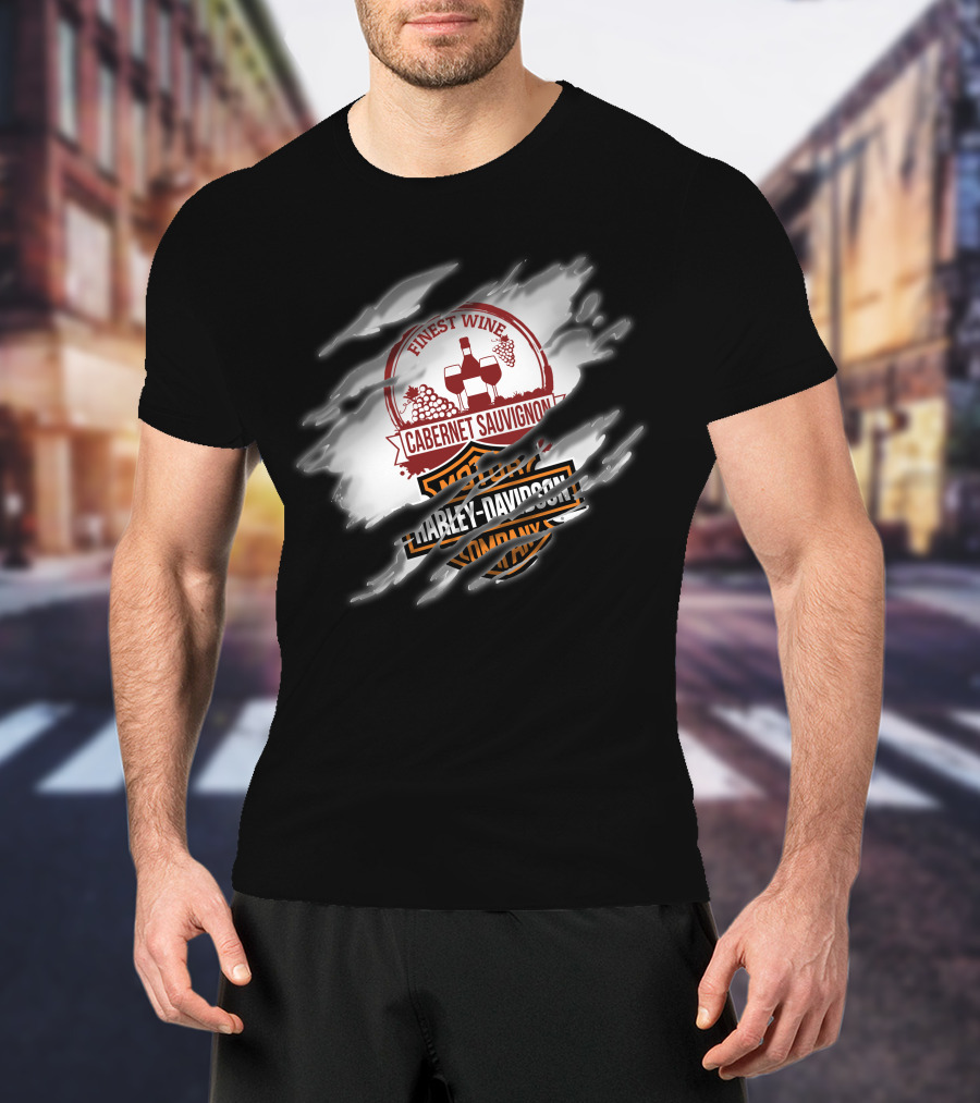 Finest Wine Cabernet Sauvignon Harley Davidson T-Shirt