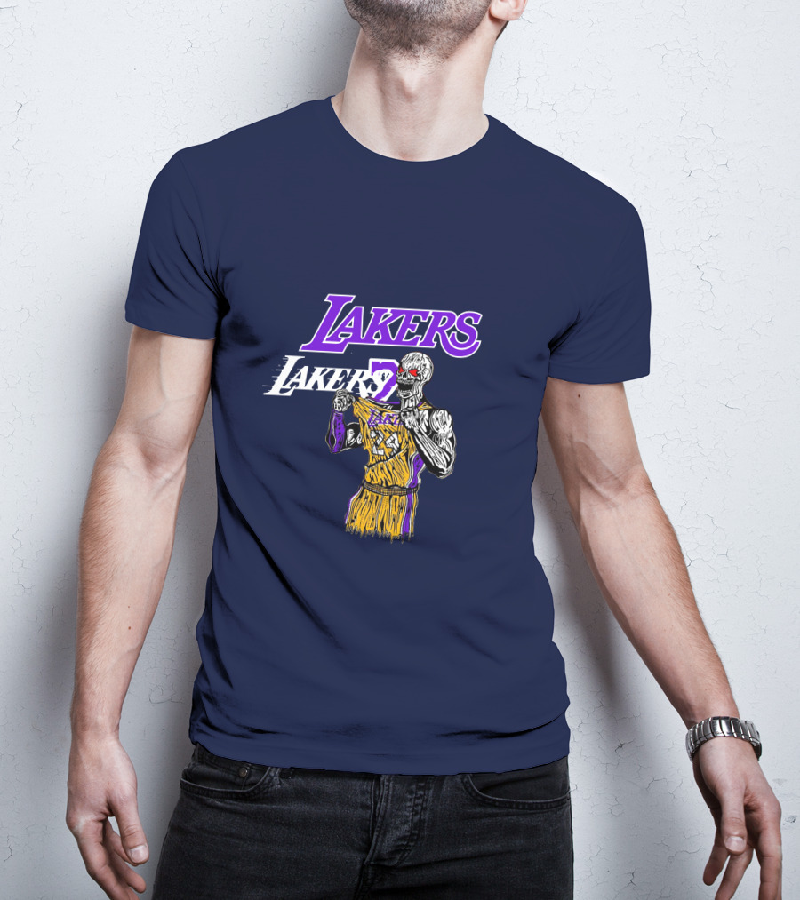 Warren Lotas Lakers Skeleton Basketball Player L7 T-Shirt