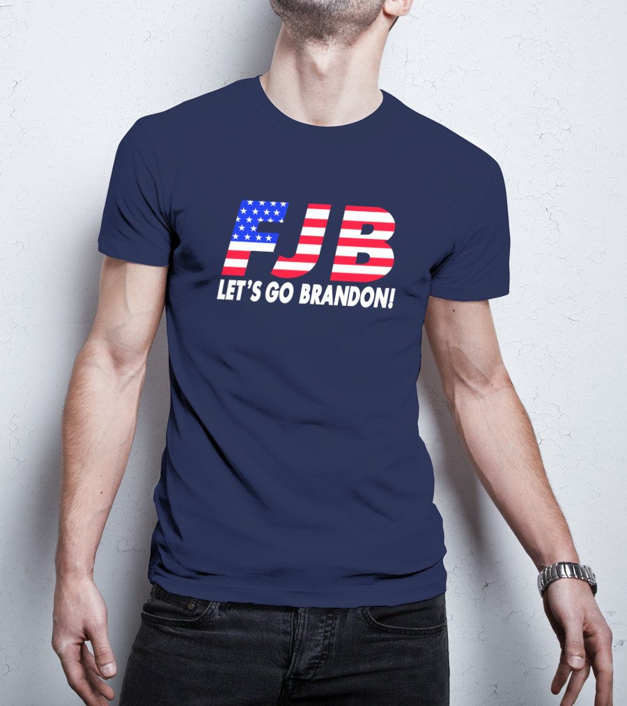 FJB Let's Go Brandon American Flag T-Shirt