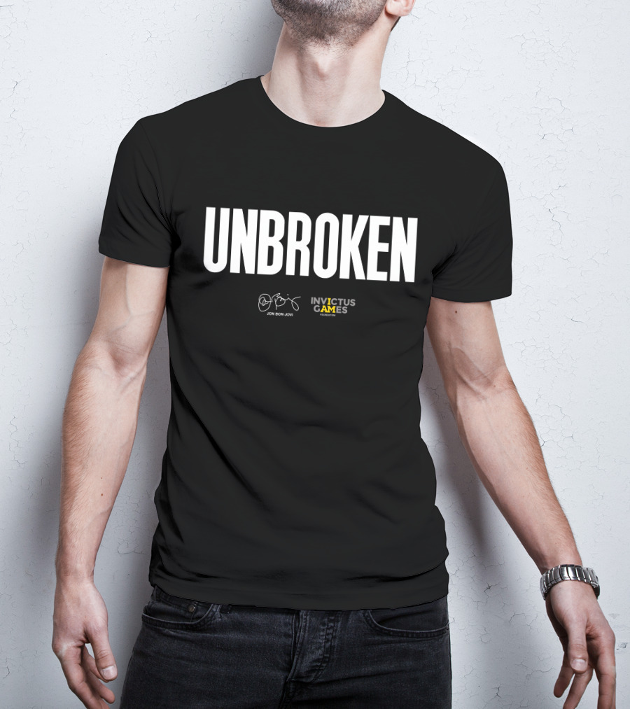 Unbroken Jon Bon Jovi Invictus Games Foundation T-Shirt