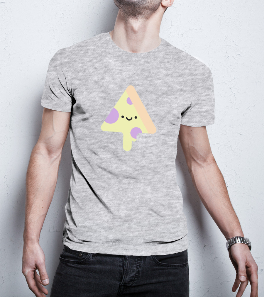 Joe Fabisevich Pizza Cute Smiley Slice Triangle T-Shirt