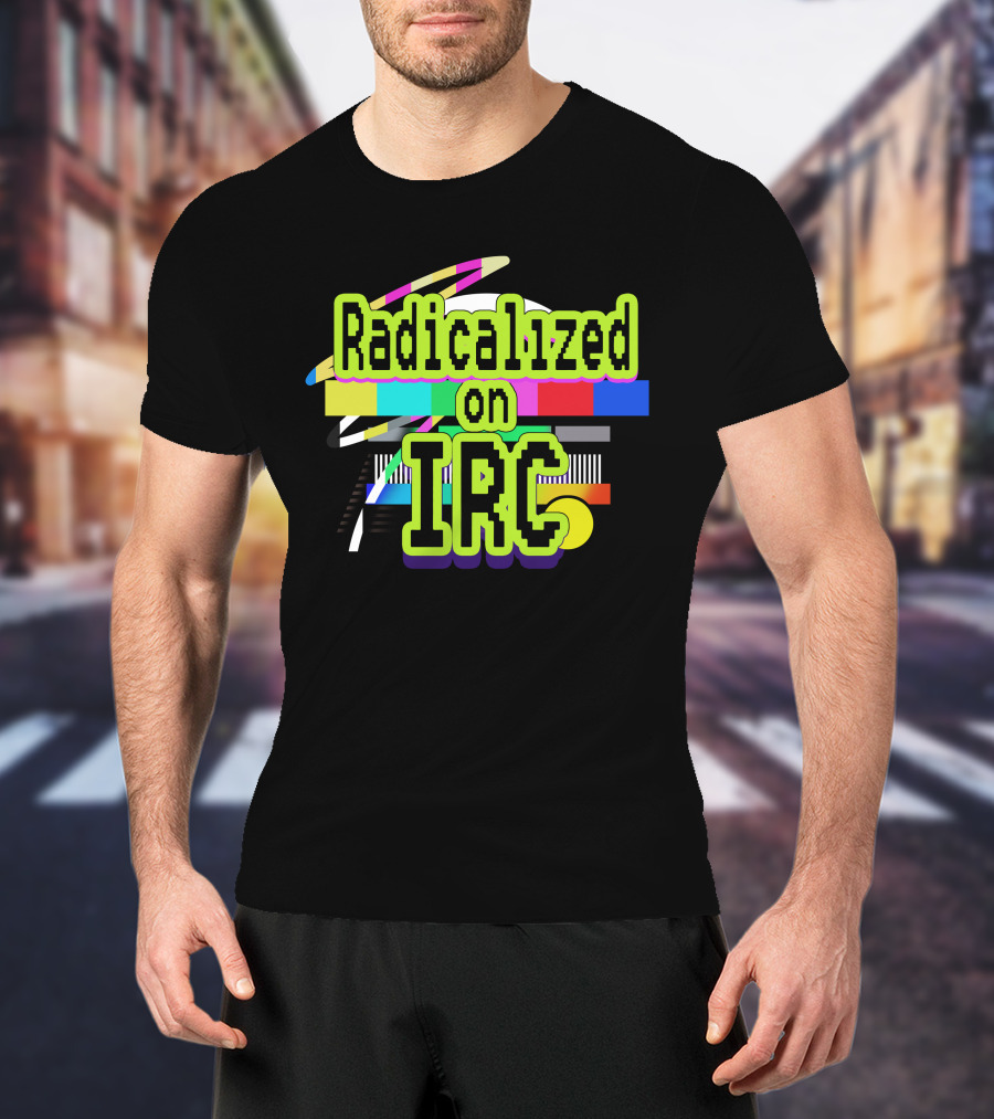 Radicalized On IRC Bright Geometric Abstract T-Shirt