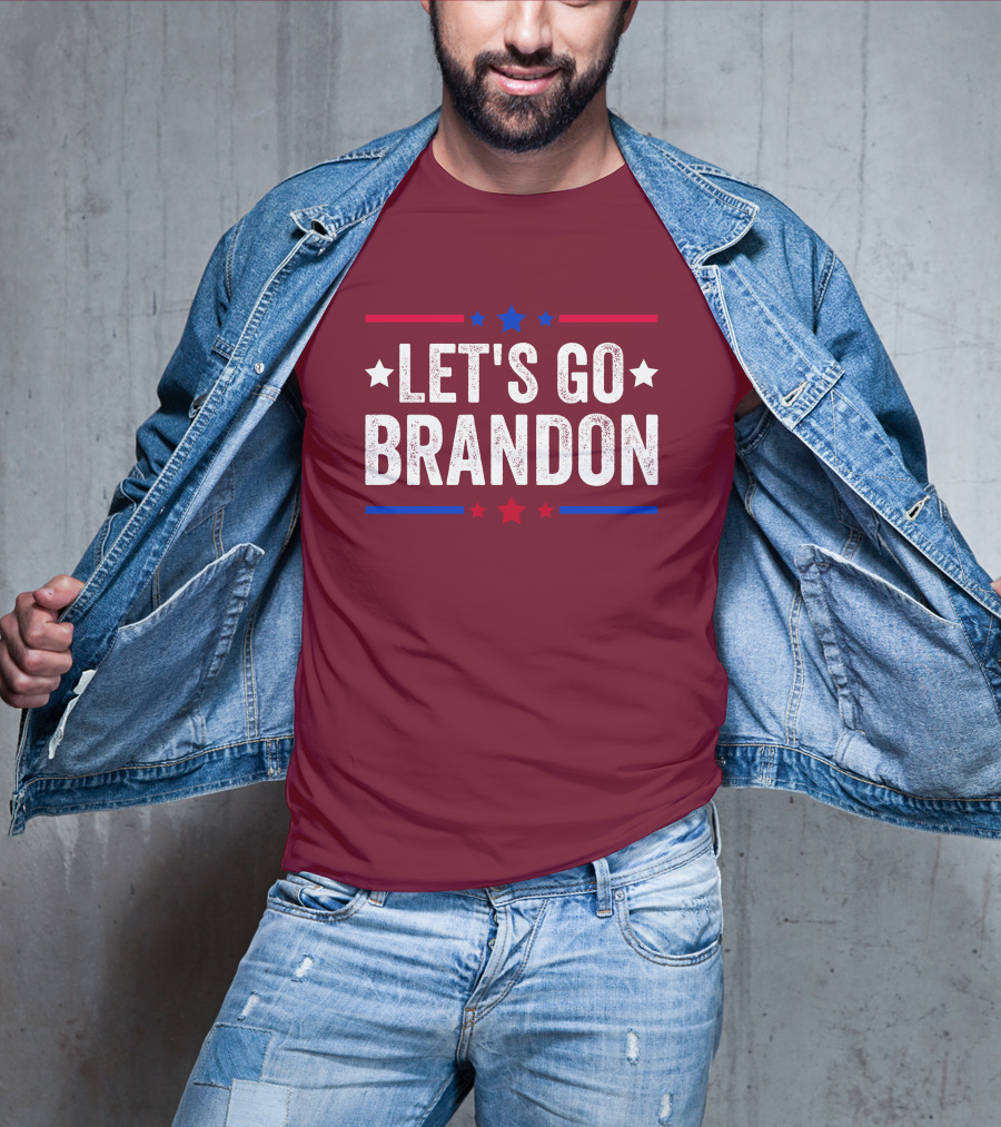 Manny Machado Let's Go Brandon Stars Stripes Red Blue White T-Shirt