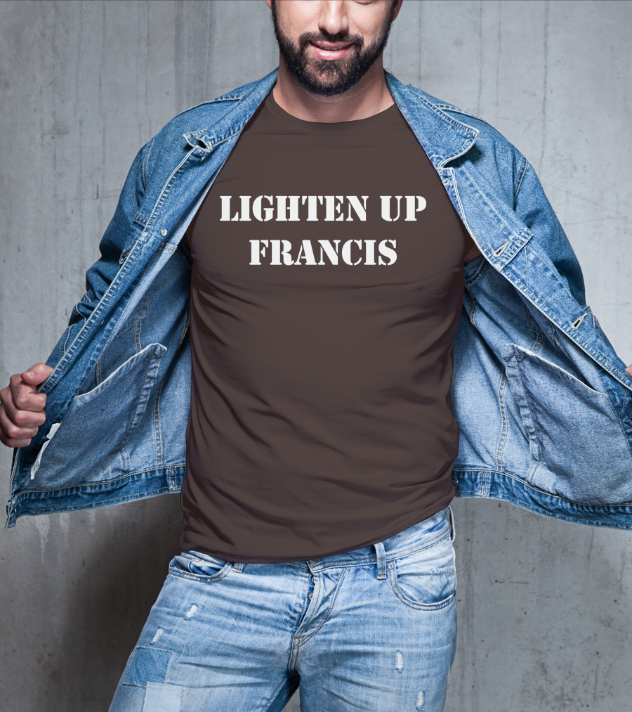 Lighten Up Francis Stripes Character T-Shirt