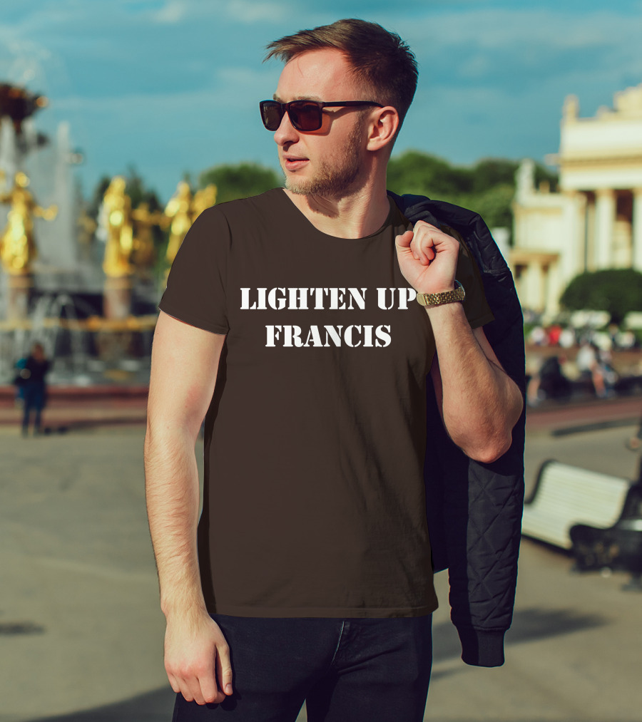 Super 70s Sports Lighten Up Francis Classic Retro Phrase T-Shirt
