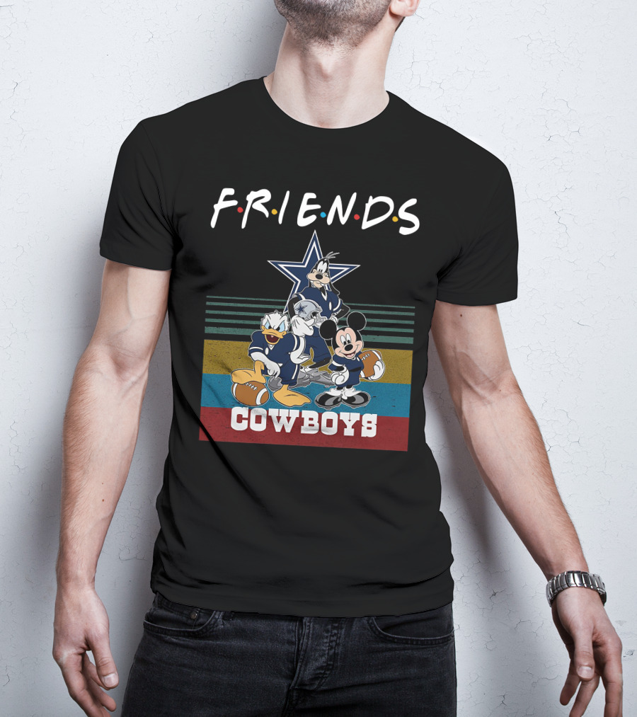Friends Mickey Donald Goofy Cowboys Football Team T-Shirt
