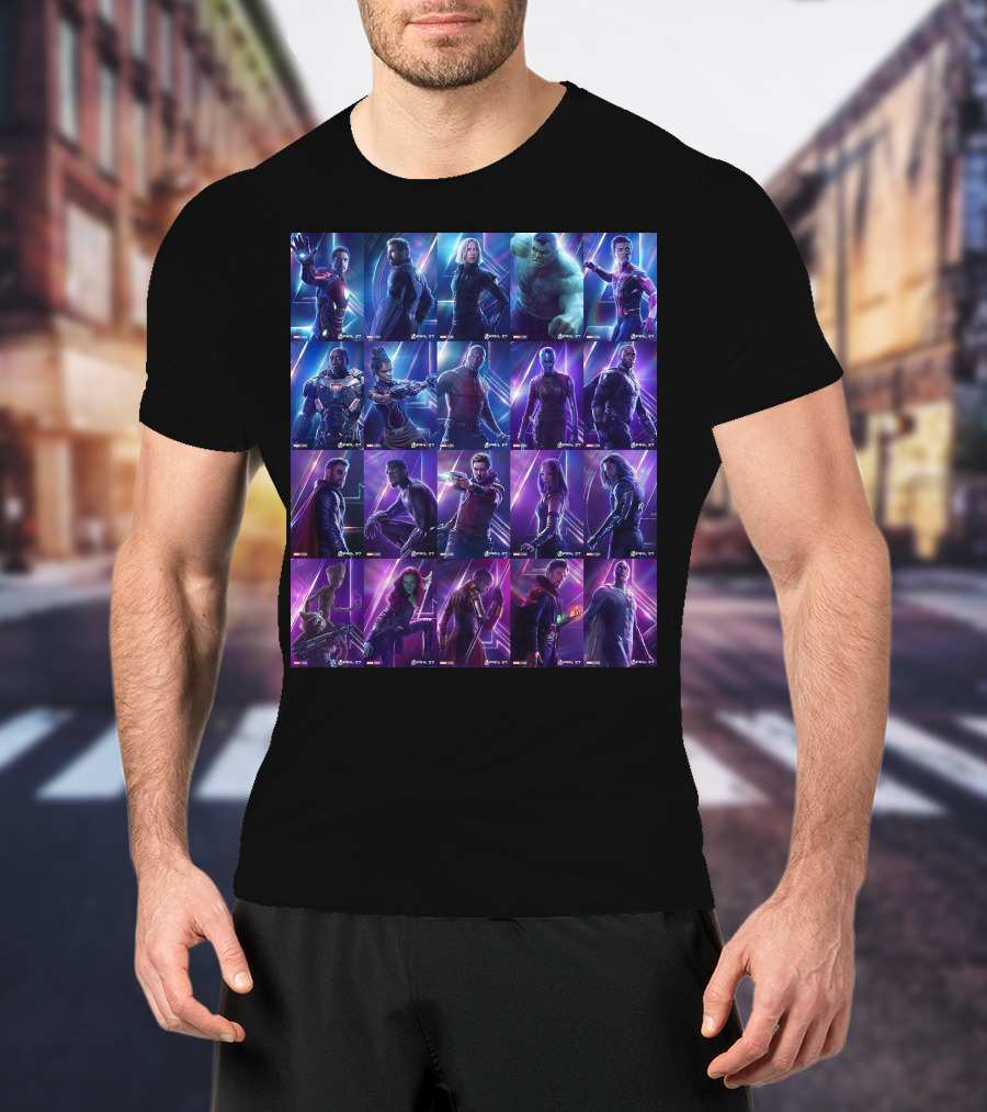 Avengers Endgame Characters Marvel Cinematic Universe T-Shirt