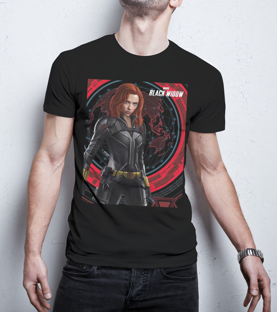 Marvel Black Widow Natasha Romanoff Avengers Iconic Suit T-Shirt