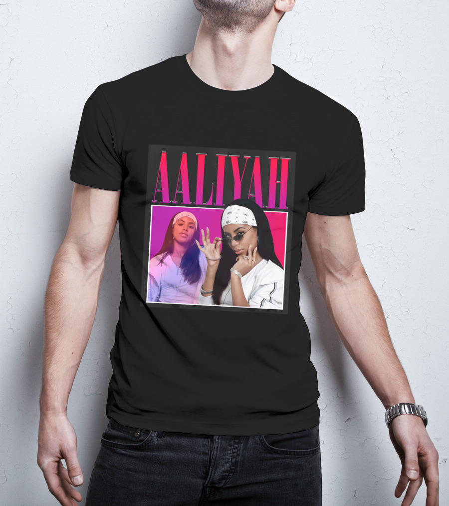 Aaliyah Pink And Red Gradient Bandana T-Shirt