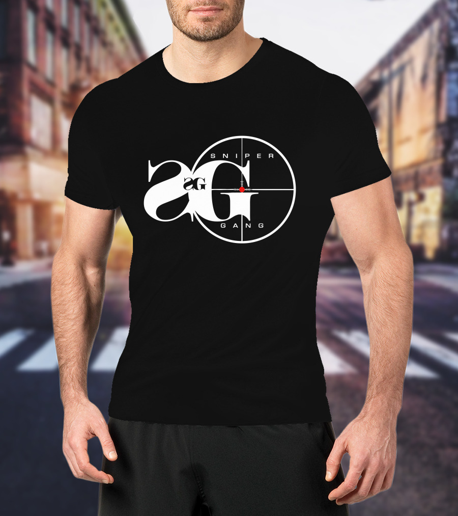 Sniper Gang Logo 2G With Crosshair T-Shirt