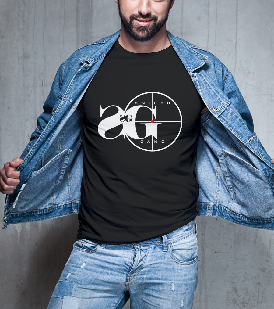 Sniper Gang Logo 2G With Crosshair T-Shirt