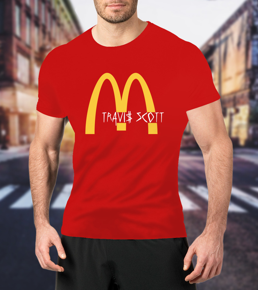 Travis Scott McDonald's Collaboration Golden Arches T-Shirt
