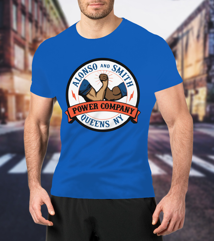 Alonso And Smith Power Company Queens NY Arm Wrestling T-Shirt