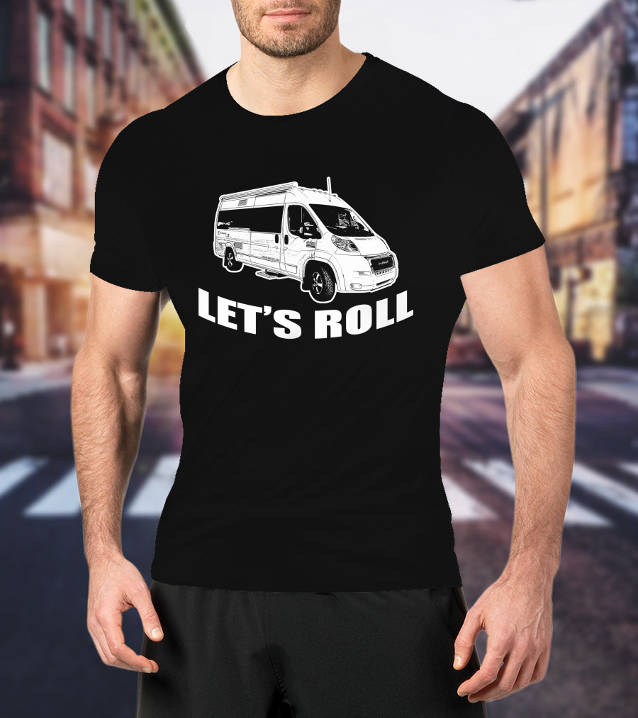 LET'S ROLL PANORAMIC RV T-Shirt