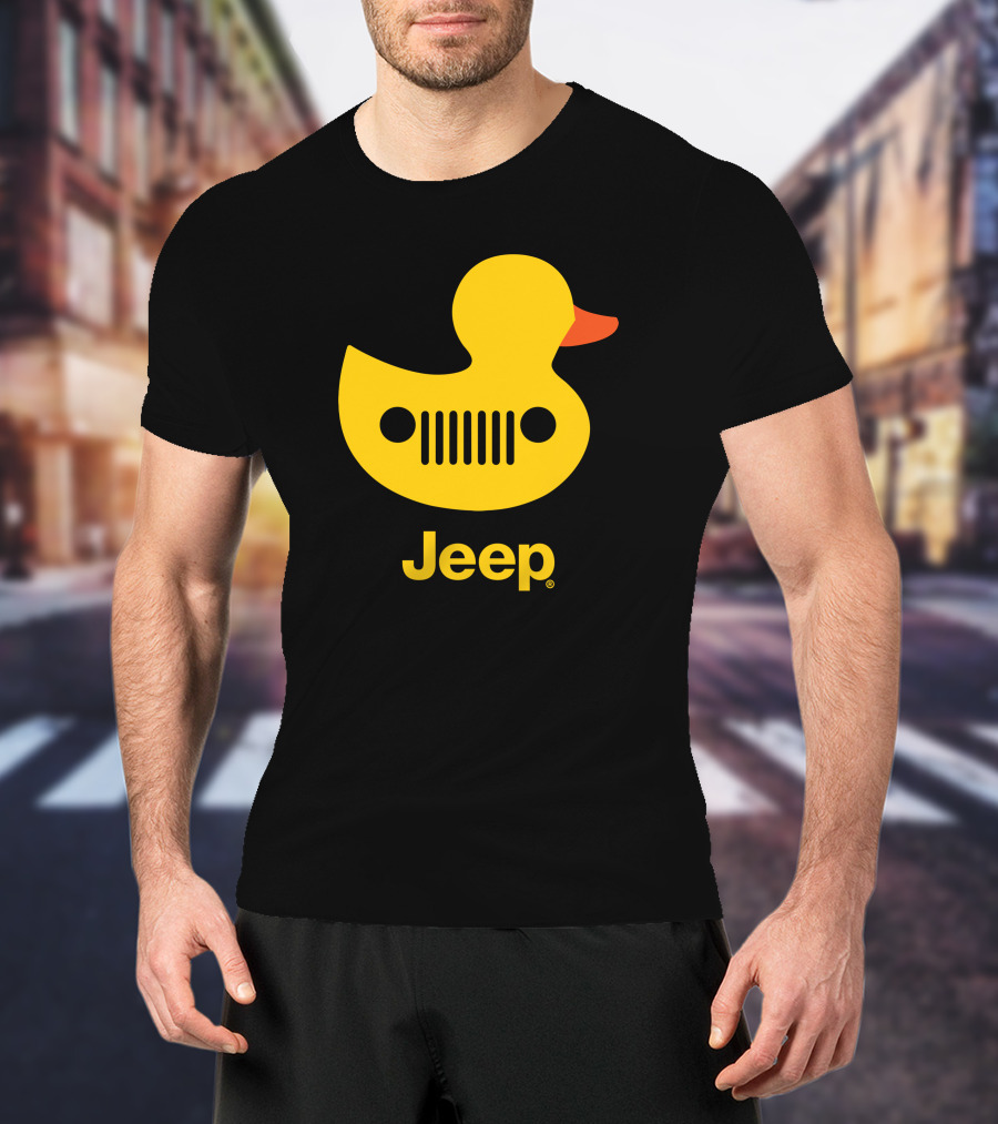 Duck Duck Jeep Rubber Duck Jeep Grill T-Shirt