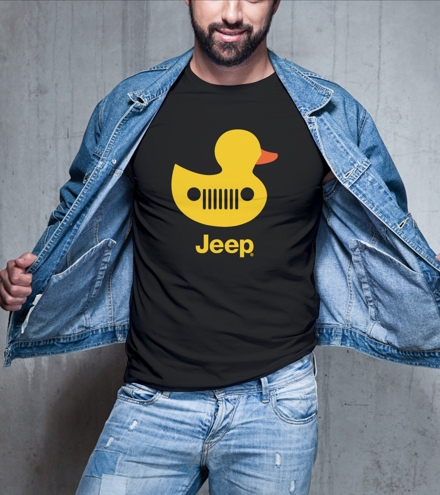 Duck Duck Jeep Rubber Duck Jeep Grill T-Shirt