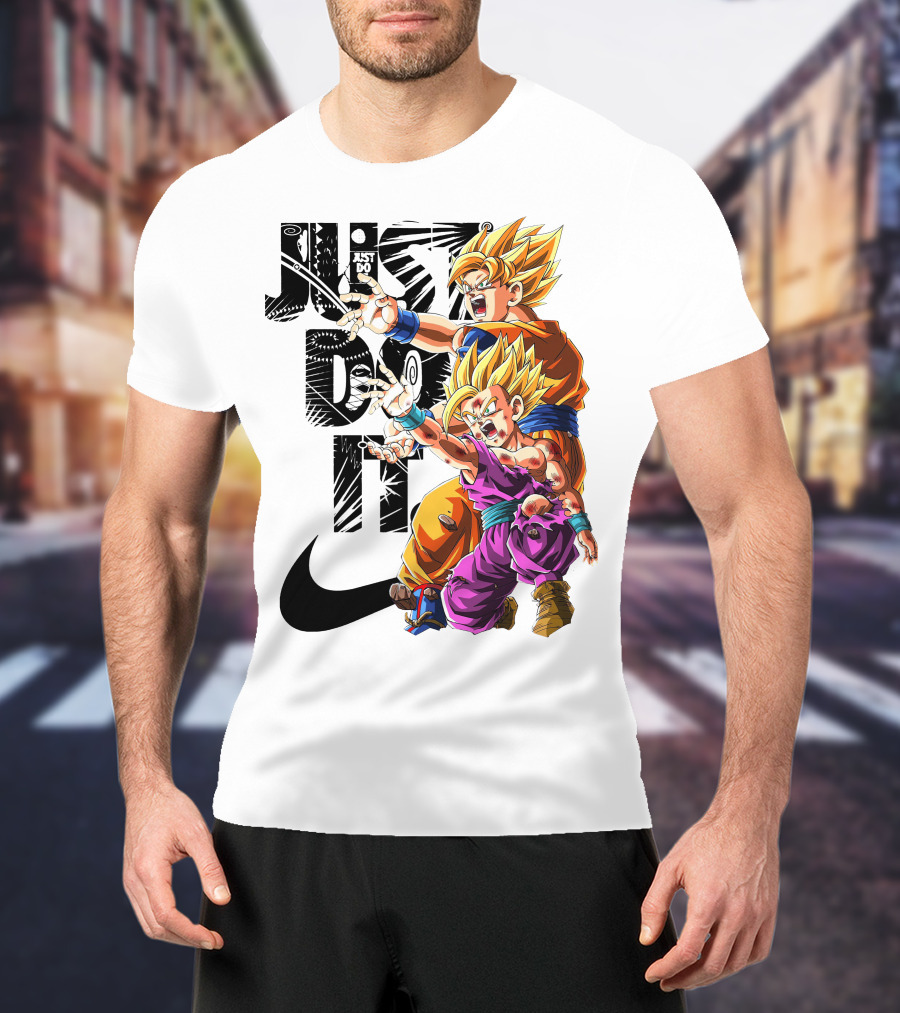 Just Do It Vintage DBZ Dragon Goku Super Saiyan T-Shirt