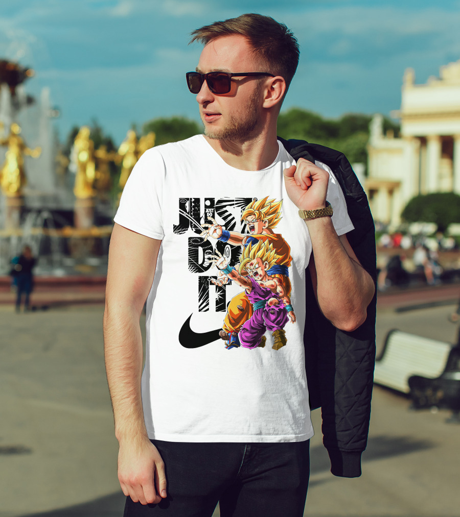 Just Do It Vintage DBZ Dragon Goku Super Saiyan T-Shirt