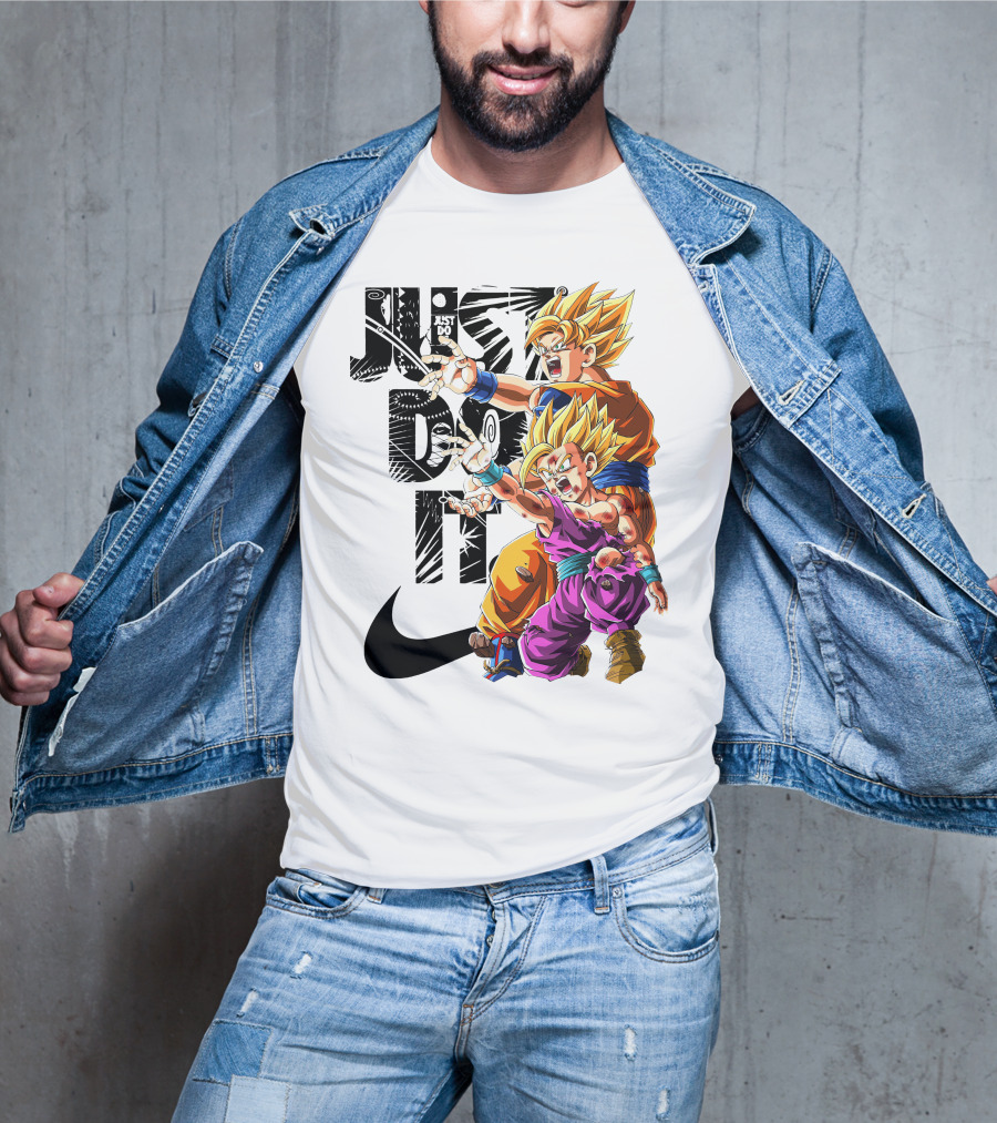 Just Do It Vintage DBZ Dragon Goku Super Saiyan T-Shirt