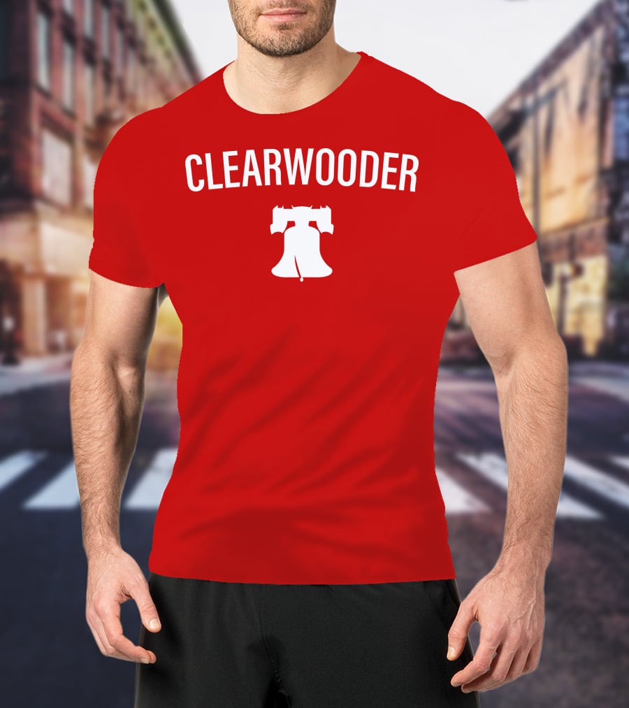 Phillies Clearwooder Liberty Bell Icon Red T-Shirt