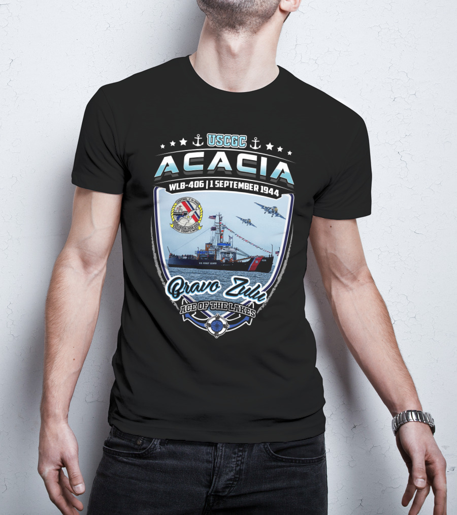 Uscgc Acacia Wlb-406 1 September 1944 Bravo Zulu Ace Of The Lakes T-Shirt
