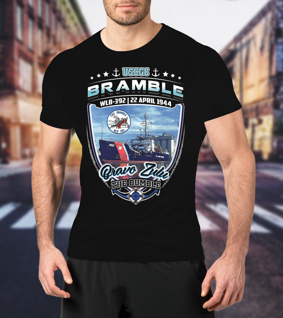 Uscgc Bramble Wlb-392 22 April 1944 Bravo Zulu The Bumble T-Shirt