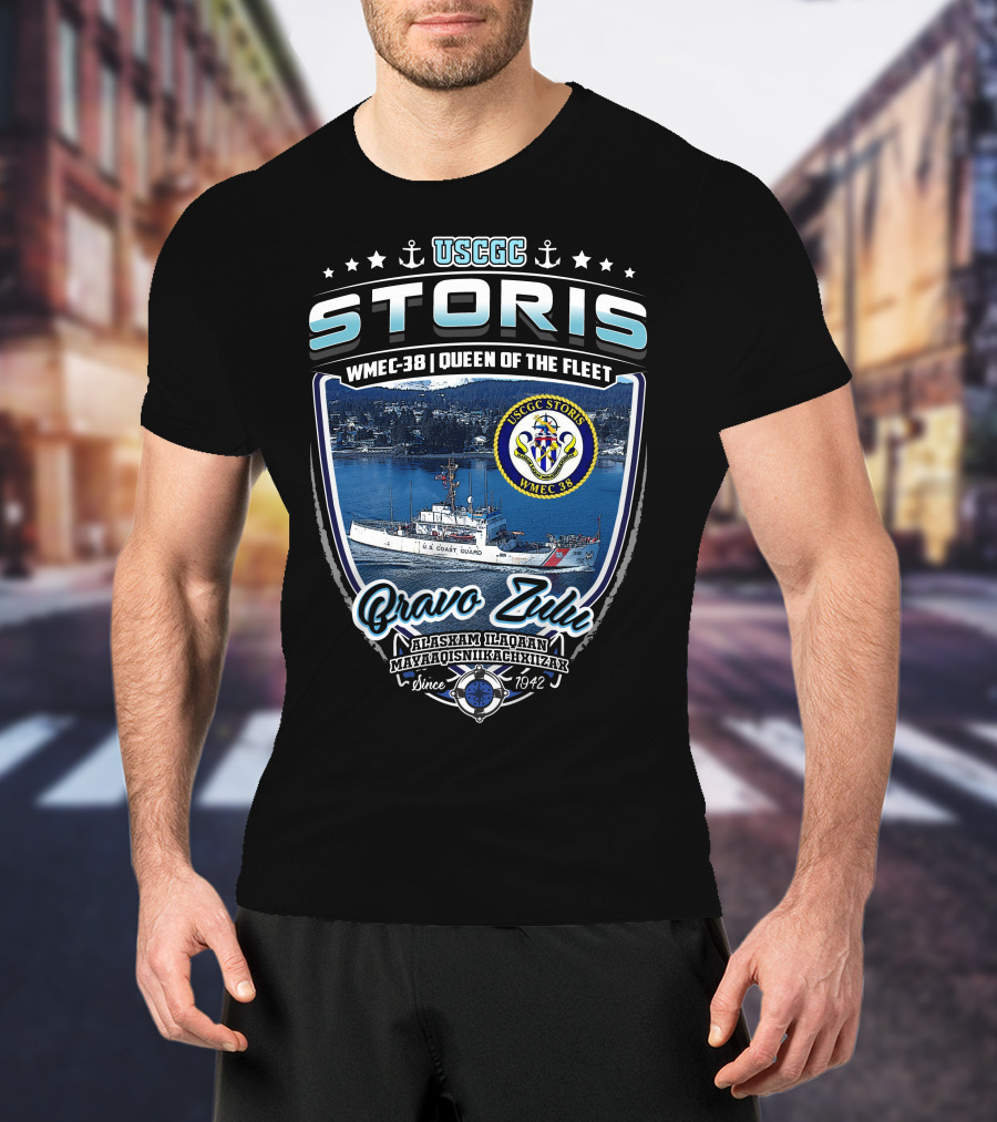 Uscgc Storis Wmec-38 Queen Of The Fleet Bravo Zulu Since 1942 T-Shirt