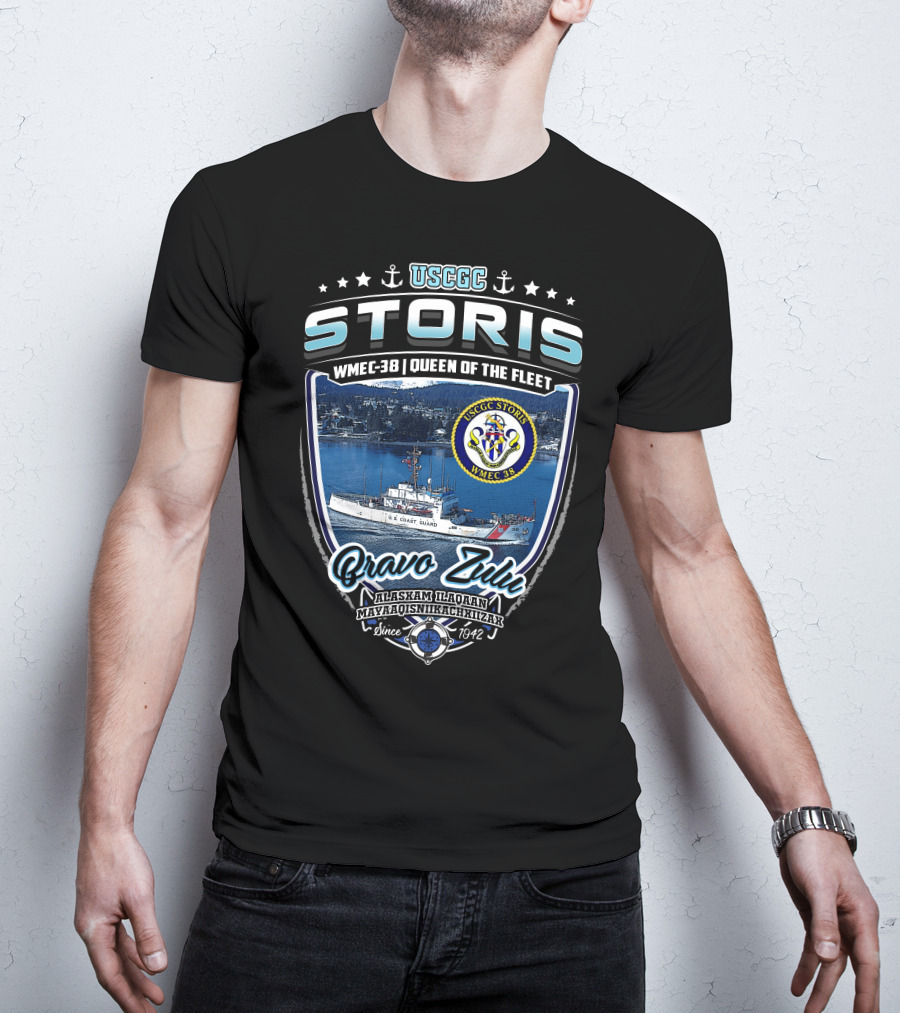 Uscgc Storis Wmec-38 Queen Of The Fleet Bravo Zulu Since 1942 T-Shirt