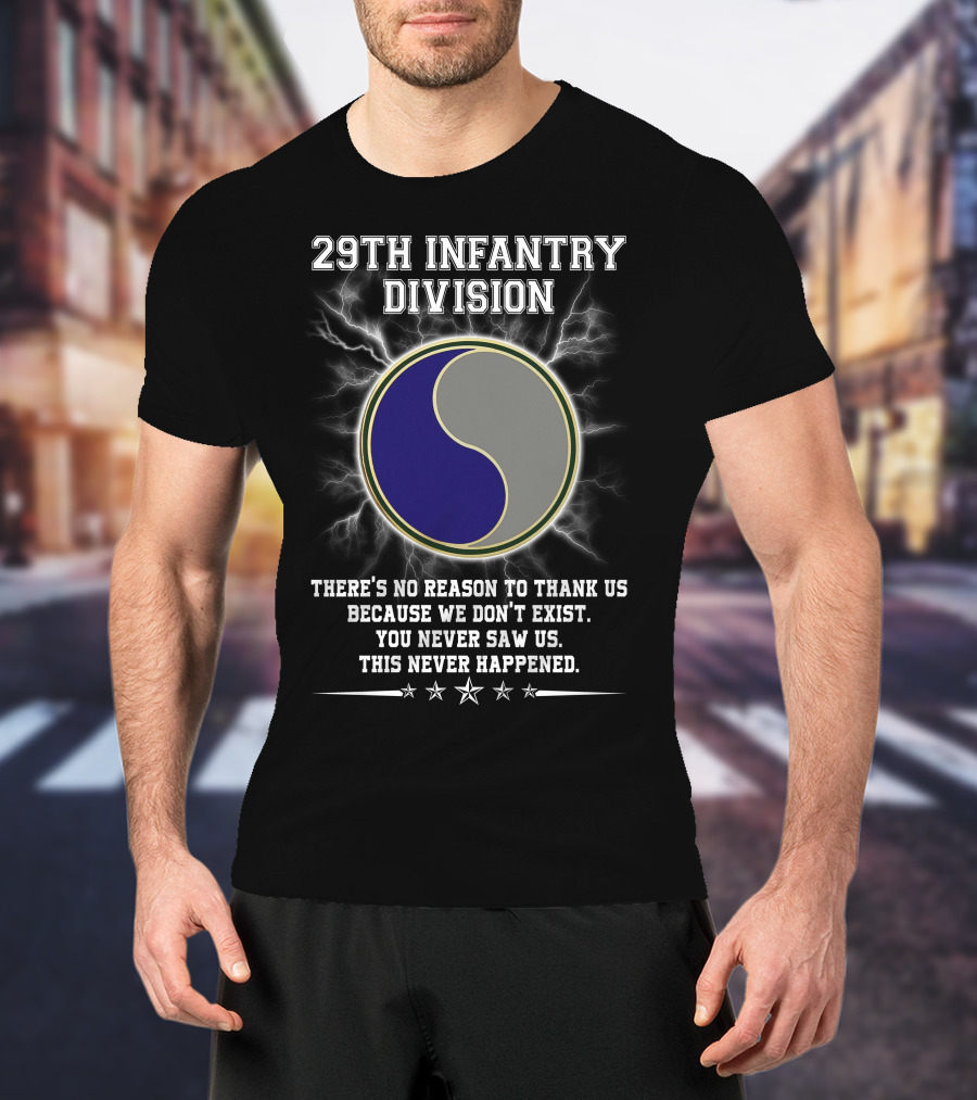 29Th Infantry Division You Never Saw Us This Never Happened T-Shirt