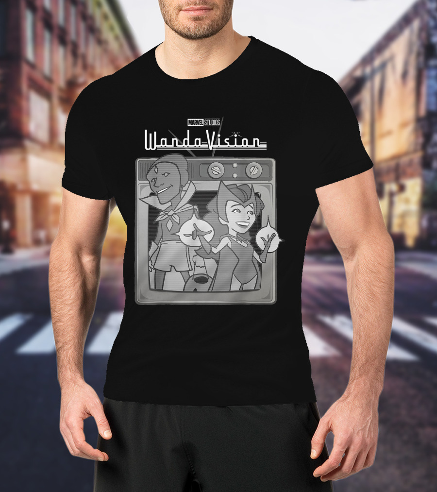 Marvel Studios WandaVision Cartoon TV T-Shirt