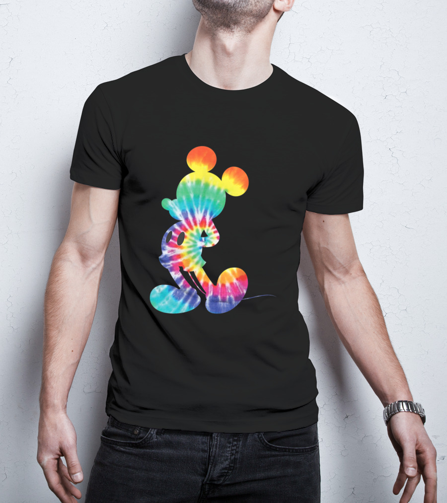 Mickey Mouse Rainbow Tie Dye Disney Iconic T-Shirt