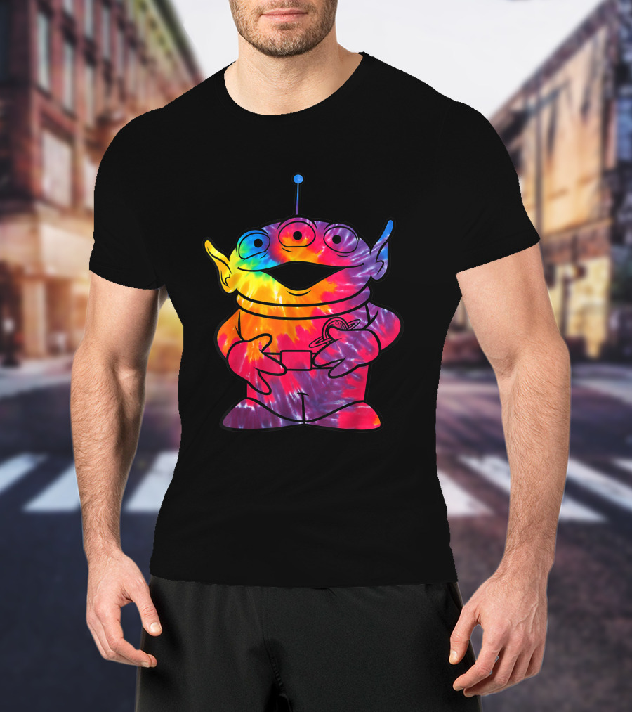 Disney Pixar Toy Story Alien Rainbow Tie Dye T-Shirt