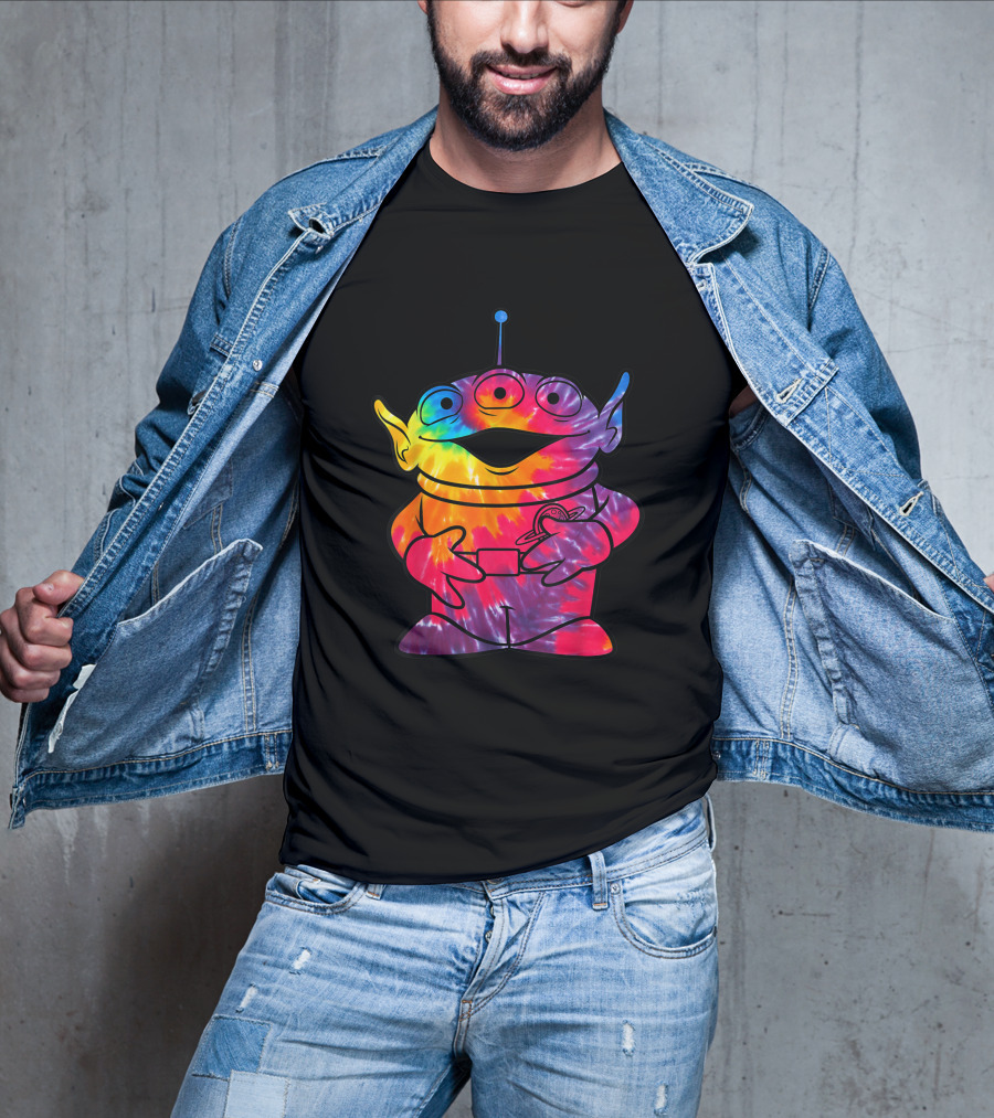 Disney Pixar Toy Story Alien Rainbow Tie Dye T-Shirt