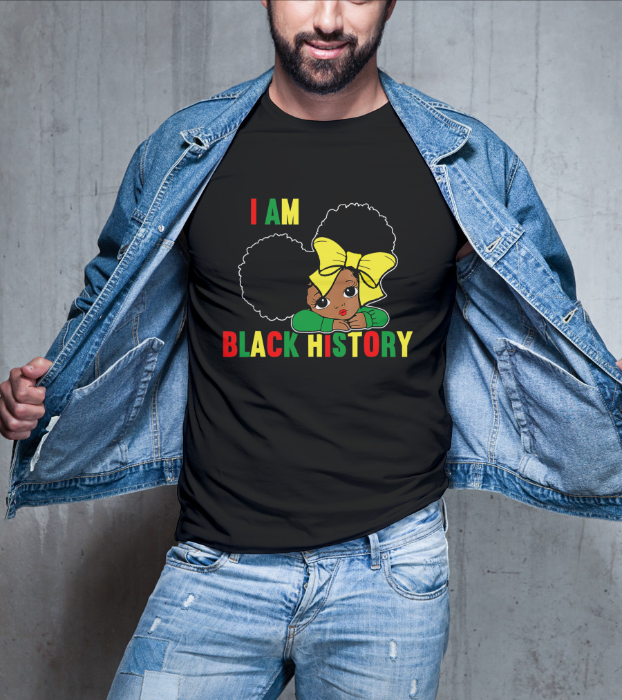 I Am Black History African Queen Girls Black History Month T-Shirt