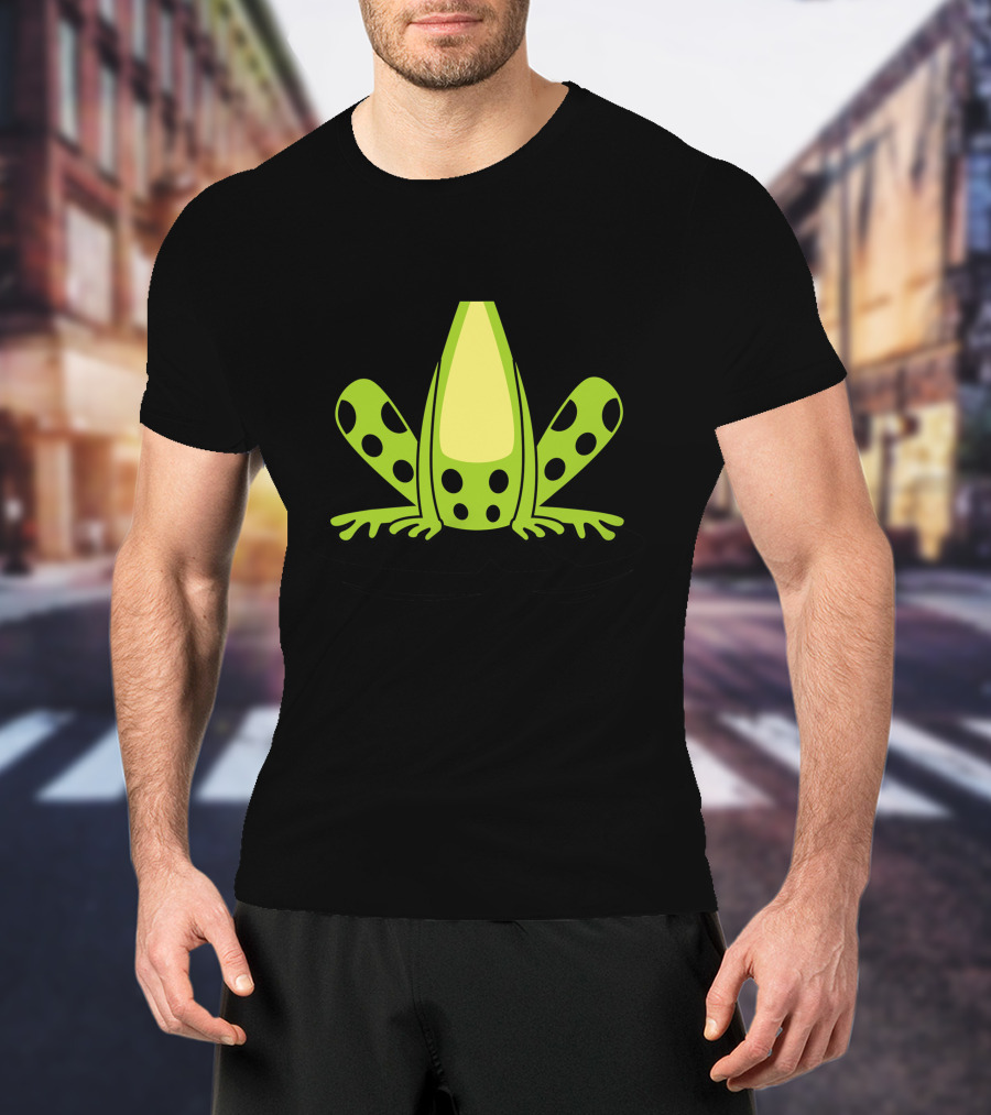 Frog Body Costume Cute Reptile Halloween Gift Green Spotted Amphibian T-Shirt