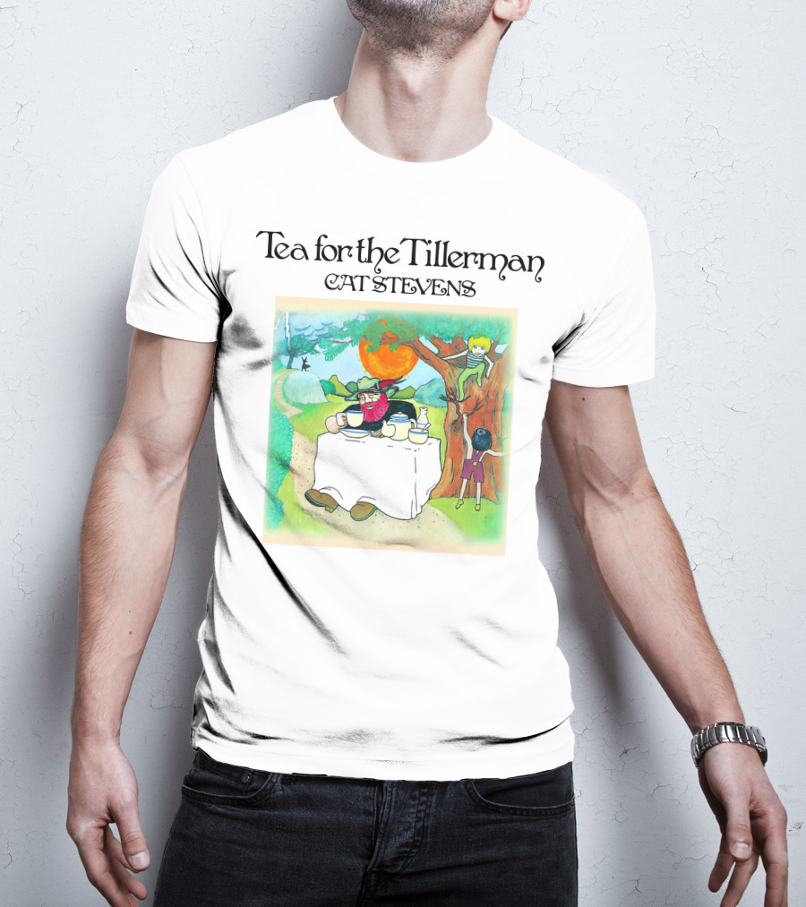 Tea For The Tillerman Cat Stevens Music Legend Men's White T-Shirt