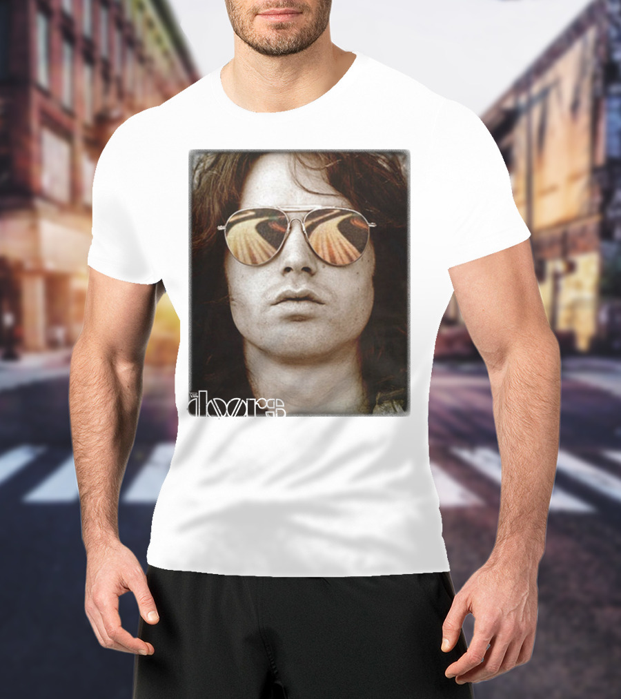 The Doors Jim Morrison Aviators Reflection Rock Legend T-Shirt