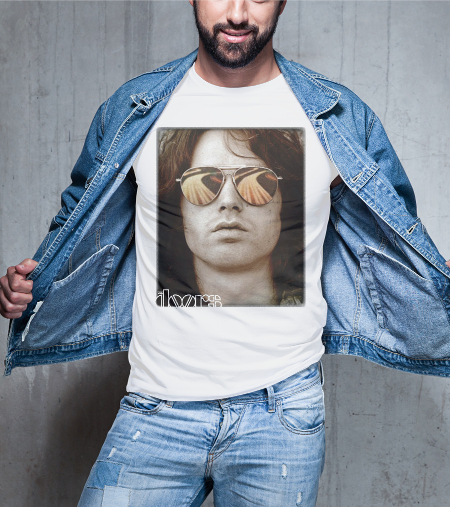 The Doors Jim Morrison Aviators Reflection Rock Legend T-Shirt