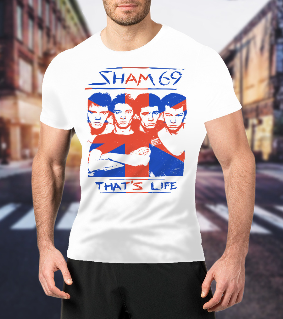 Sham 69 That's Life Union Jack Band T-Shirt