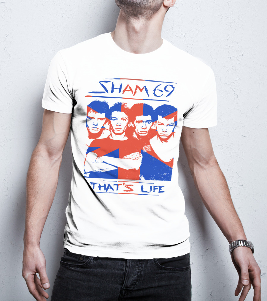 Sham 69 That's Life Union Jack Band T-Shirt