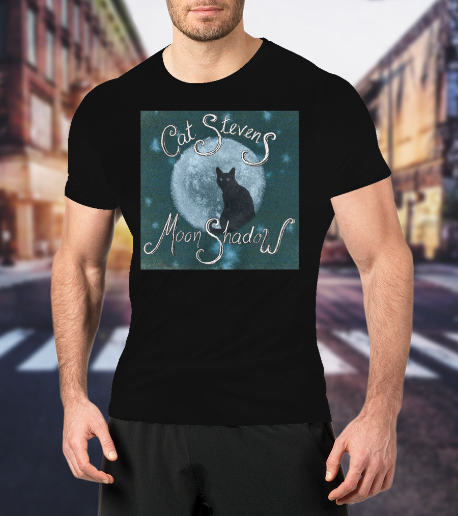 Cat Stevens Moon Shadow Summer Night Cat T-Shirt