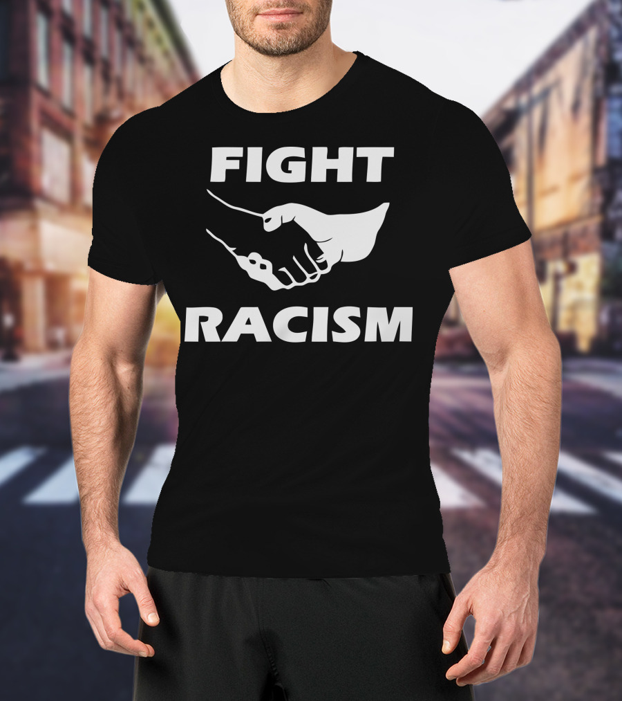 FIGHT RACISM Unity Handshake T-Shirt
