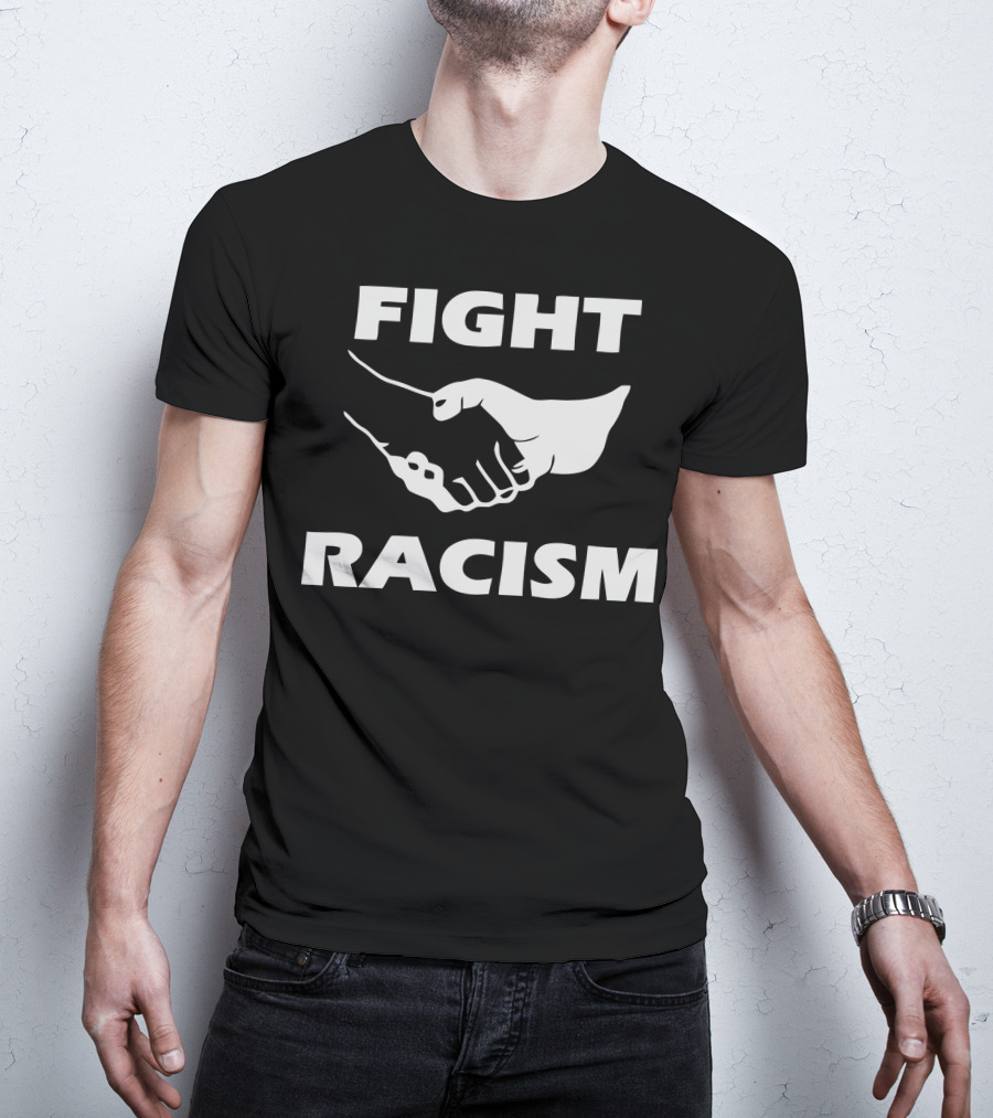 FIGHT RACISM Unity Handshake T-Shirt
