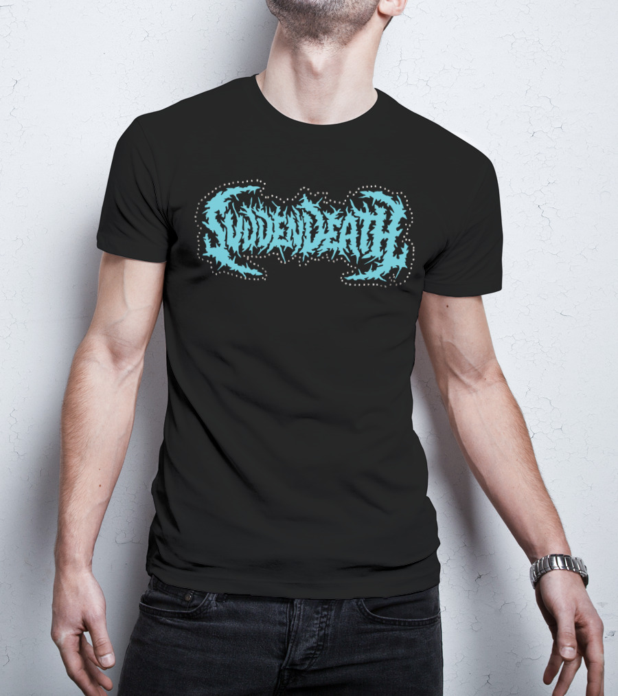 Svdden Death Spiky Text Logo Blue T-Shirt