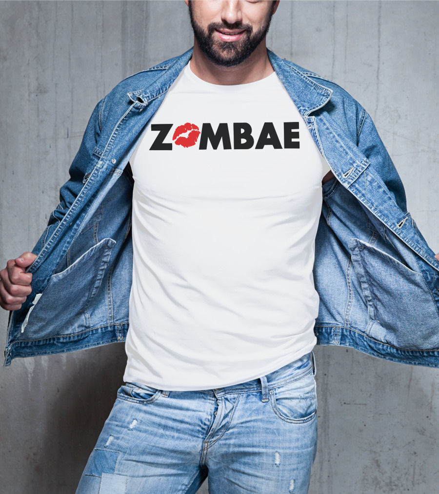 ZOMBAE Lip Print Glam And Gore Merch T-Shirt